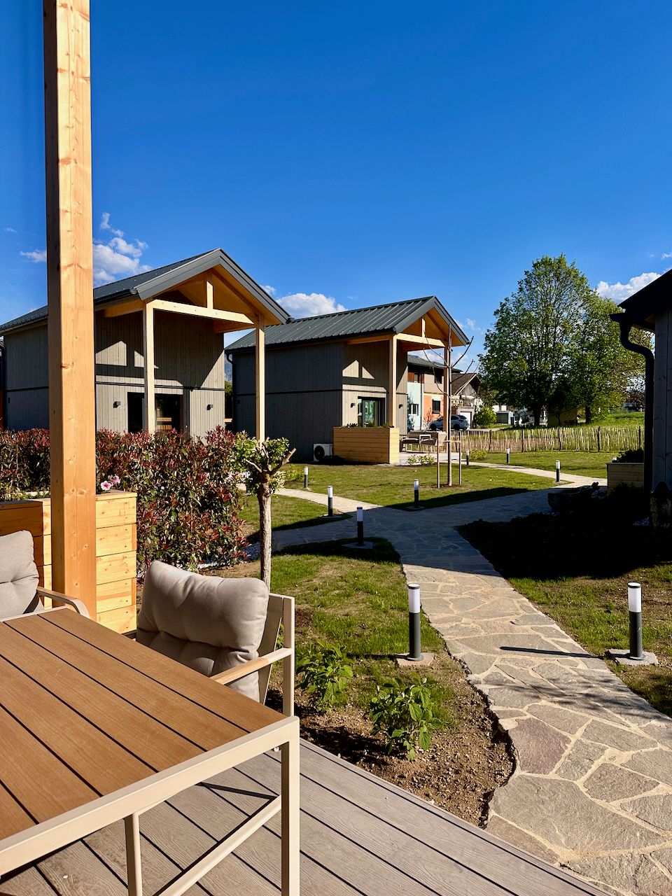 Tiny L house exterior